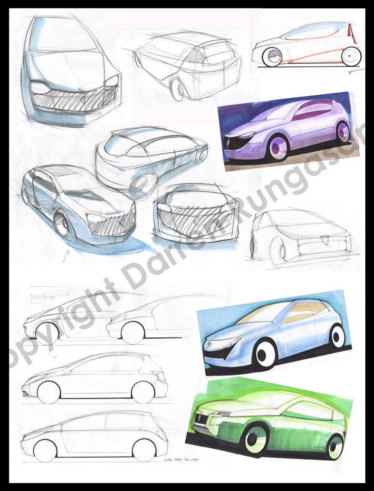 car sketches
