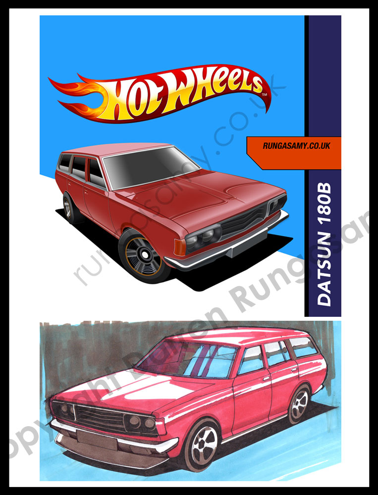 Hot Wheels Mattel Datsun 180B 610 Wagon JDM